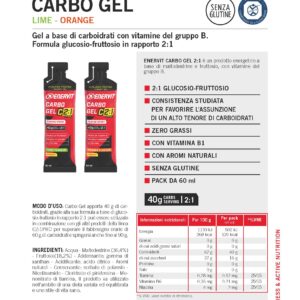 Produktbild ENERVIT C2:1 Carbo Gel Lime, 24 x 60 ml